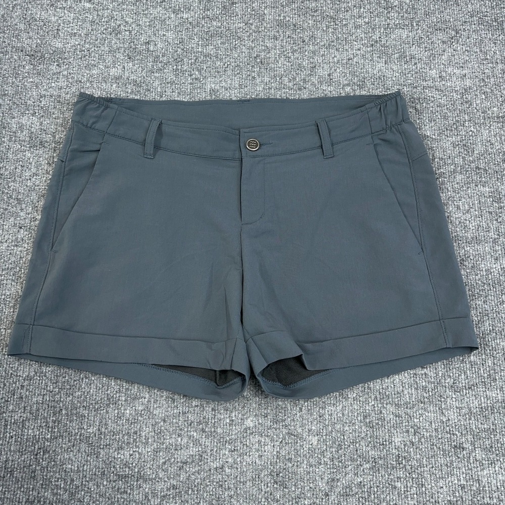 Free Fly Shorts Womens L Gray Bamboo Chino 4" Inseam *READ*
